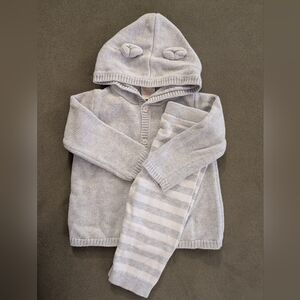 4 For 25🔥 EUC Cat & Jack Organics Baby Sweater Pants Set (6-9M)